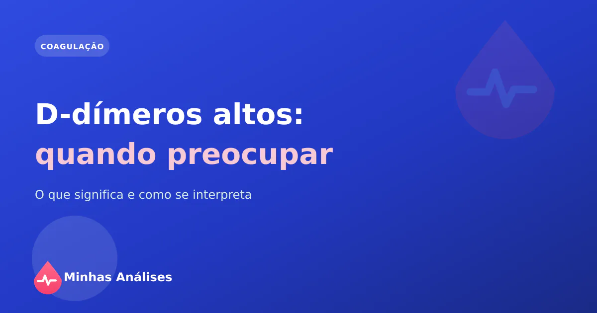 Tubo para a análise do D-dímero ao lado de um resultado da coagulação a mostrar um valor elevado