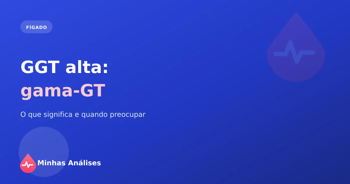Tubos para as análises do fígado com um resultado a mostrar a GGT (gama-GT) elevada