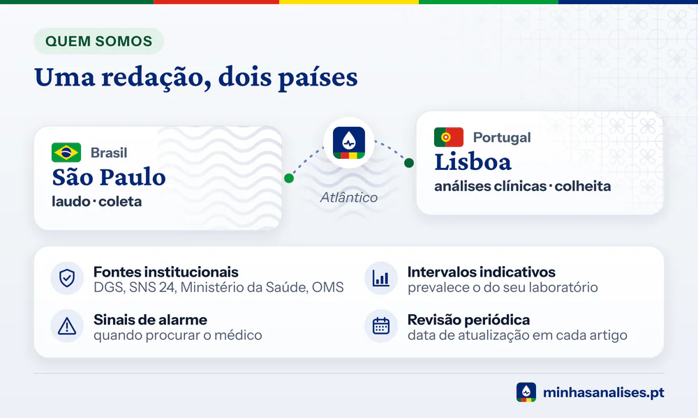 Redação em São Paulo e em Lisboa: dois cartões unidos sobre o Atlântico e os quatro pilares do método editorial